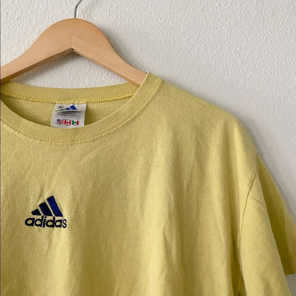 SOLD Vintage Yellow Adidas Tee - Picture 3 of 6